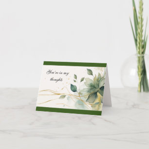 Remerciements Carte de note blanche "You’re In My Thoughts" 4"x5