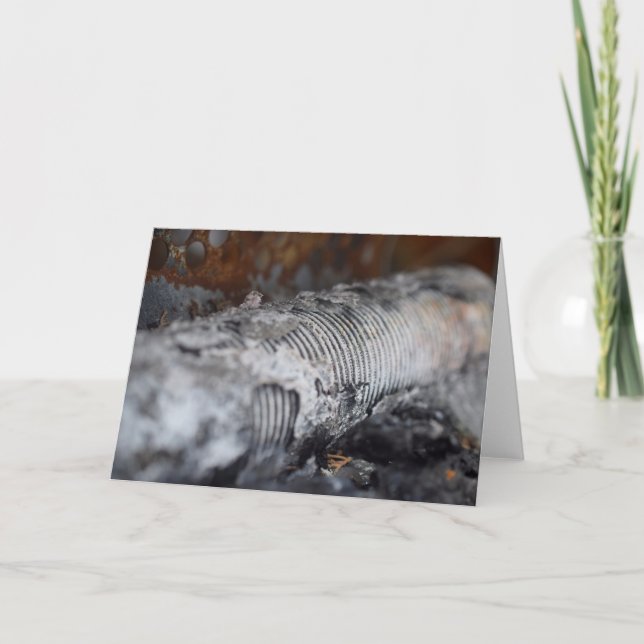 Remerciements Carte de note "Burning" (Devant)