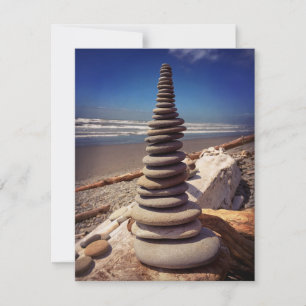 Remerciements Carte de note Cairn Stacked Rocks