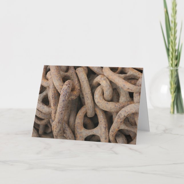 Remerciements Carte de note "Chaîne" (Devant)