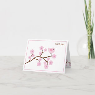 Remerciements Carte de note Cherry Blossom