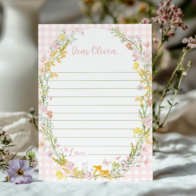 Remerciements Carte de note de capsule temporelle Floral Silly G (Créateur téléchargé)