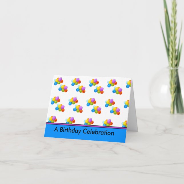 Remerciements Carte de note de fête d'anniversaire et/ou invitat (Devant)