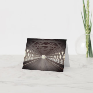 Remerciements Carte de note de géométrie intérieure du pont couv