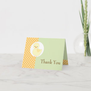 Remerciements Carte de note de remerciement de migte Yellow Duck