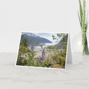 Remerciements Carte de note du glacier Mendenhall Alaska<Blank I