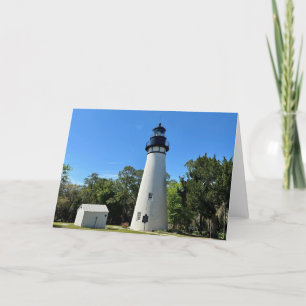 Remerciements Carte de note du phare d'Amelia Island<Blank Insid