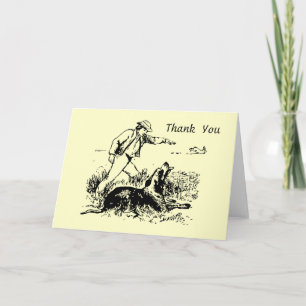 Remerciements Carte de note Hare and Hound Thank you