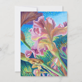 Remerciements Carte de note Iris