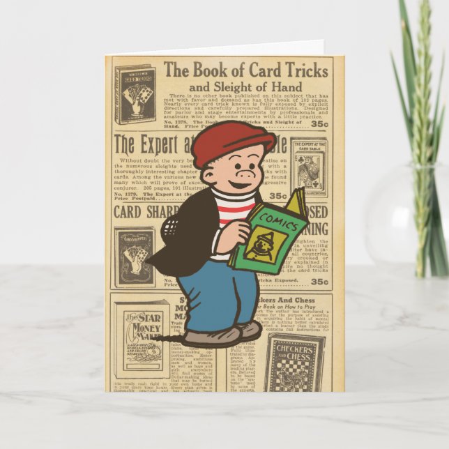 Remerciements Carte de note "Lire les BD" (Devant)