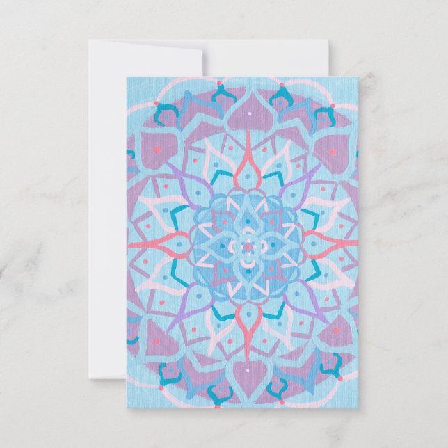 Remerciements Carte de note Mandala (Devant)