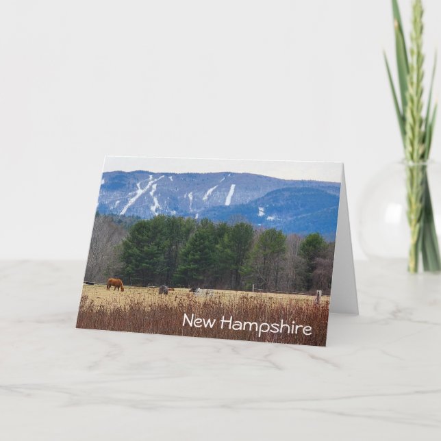 Remerciements Carte de note New Hampshire (Devant)