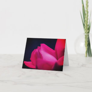 Remerciements Carte de note personnalisable Red Rosebud Flower