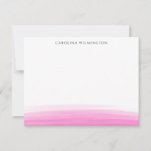 Remerciements Carte de note personnelle Preppy Pink