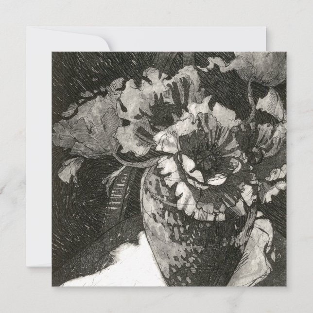 Remerciements Carte de note plat carré (Devant)