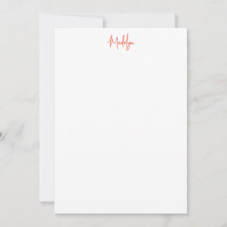 Remerciements Carte de note plat Citrus
