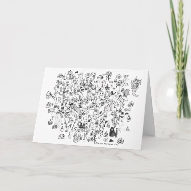 Remerciements Carte de note pliée à thème Halloween (Devant)