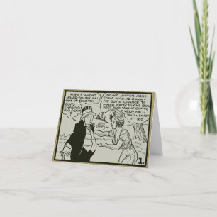 Remerciements Carte de note pliée vintage "Bible Tijuana"