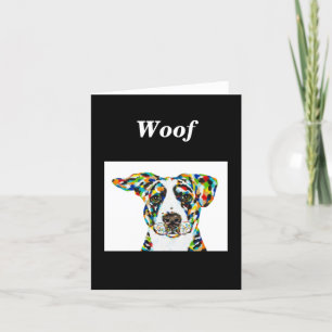 Remerciements Carte de note pour chien de race mixte