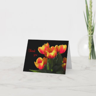 Remerciements Carte de note Rembrandt Tulip Thank you