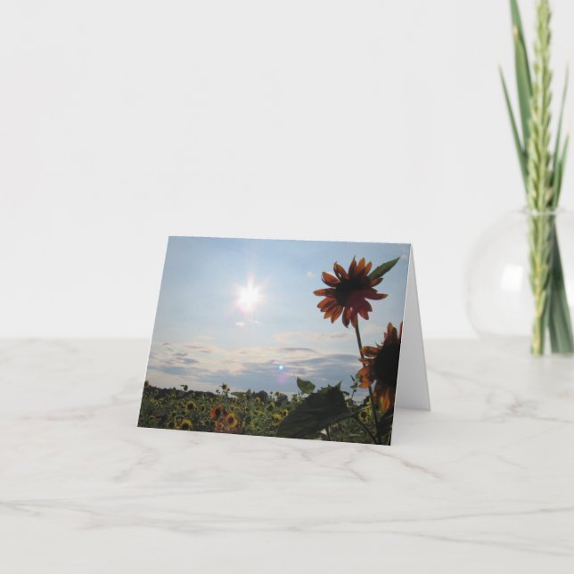 Remerciements Carte de note Sunshine & Sunflower (Devant)