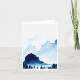 Remerciements Carte de note vierge Indigo Mountain