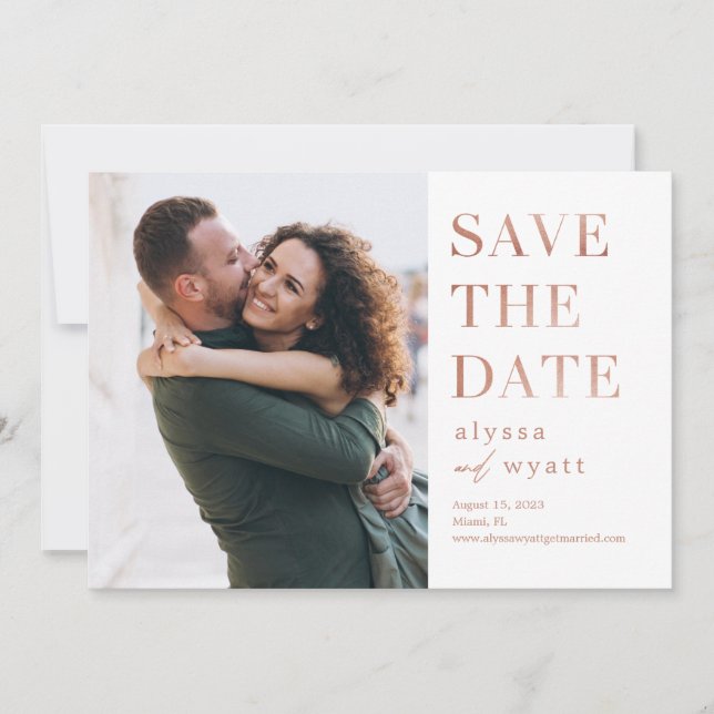 Remerciements Carte de notification de mariage modifiable Lavish (Devant)