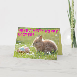 Remerciements Carte de Pâques Hoppy