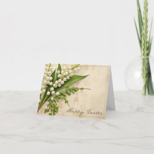 Remerciements Carte de Pâques Muguet Élégante