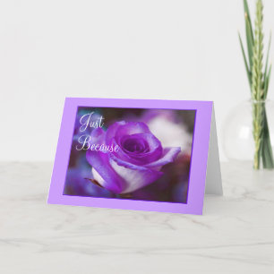 Remerciements Carte de passion pourpre
