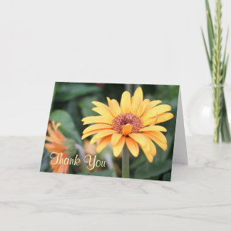 Remerciements Carte de photographie de fleur jaune de printemps