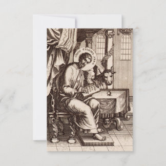 Remerciements Carte de prière de Saint Luc l'Évangéliste