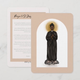 Remerciements Carte de prière St. Josephine Bakhita