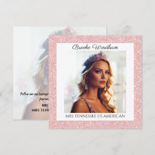 Remerciements Carte de Promo Autographe de Concours avec Bordure
