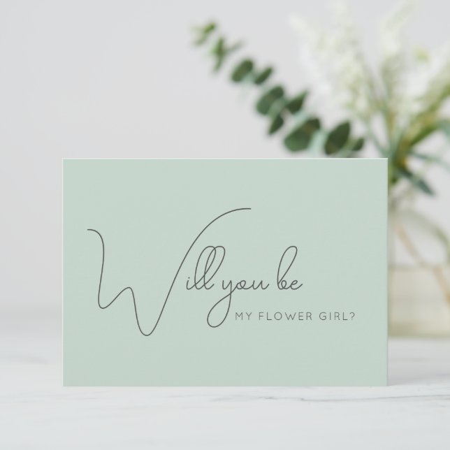 Remerciements Carte de proposition de fille de la calligraphie d (Debout devant)