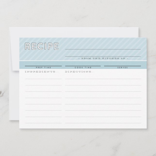 Remerciements CARTE DE RECETTE MODERNE organisateur mignon minim (Devant)