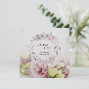 Remerciements Carte de remerciement