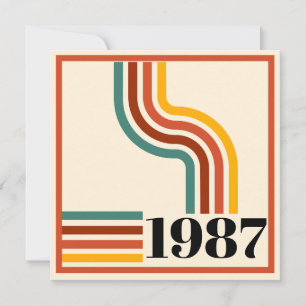 Remerciements Carte de remerciement 40e anniversaire Rétro Rayur