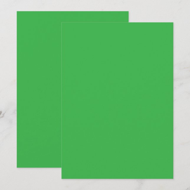Remerciements Carte de remerciement à bordure verte minimale (Devant / Derrière)