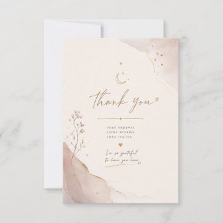 Remerciements Carte de remerciement à l'aquarelle élégante