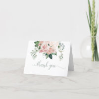 Carte de remerciement à motif floral d'hortensia r