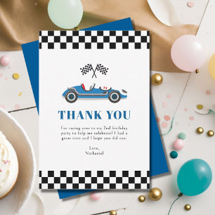 Remerciements Carte de remerciement à plat pour l'anniversaire d