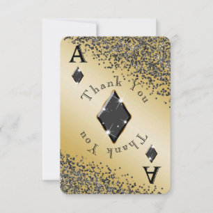 Remerciements Carte de remerciement Ace de Diamants du Casino Gl