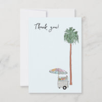 Carte de remerciement aquarelle de Los Angeles