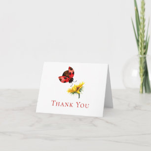 Remerciements Carte de remerciement aquarelle tournesol coccinel