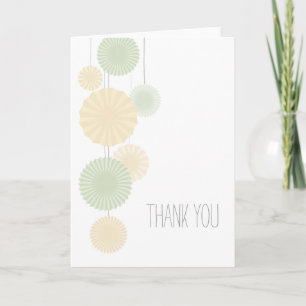 Remerciements Carte de remerciement aux rosettes de menthe