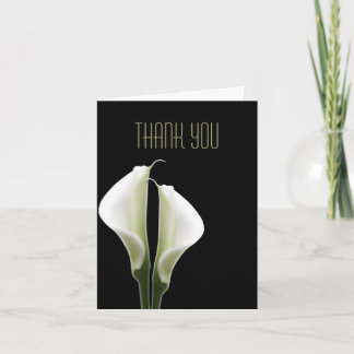 Remerciements Carte de remerciement avec calla Lily
