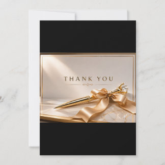 Remerciements Carte de remerciement avec stylo de luxe Blackmere