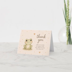 Remerciements Carte de remerciement Baby Frog Baby Shower