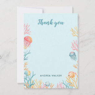 Remerciements Carte de Remerciement Baby Shower Les Animaux Sous